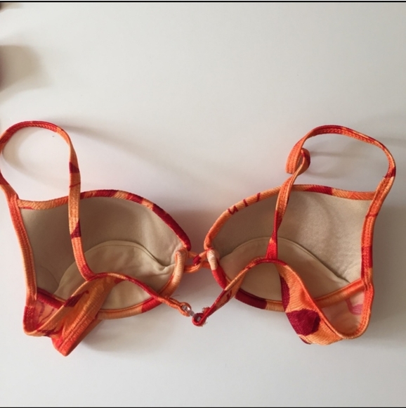 Athena Orange Floral Bikini/Tankini Swimsuit - Picture 3 of 8